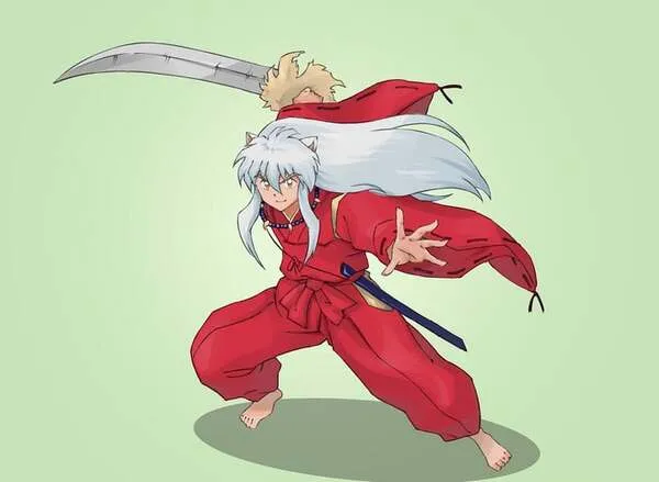 hình ảnh inuyasha cầm kiếm