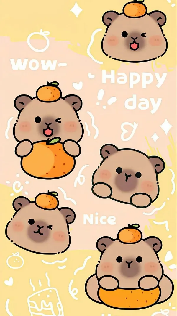 Hình nền capybara cute