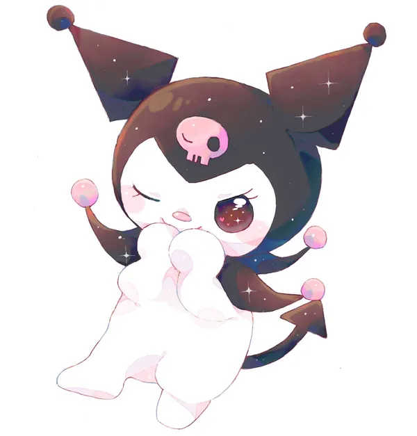 Hình nền Kuromi cute nắm đấm