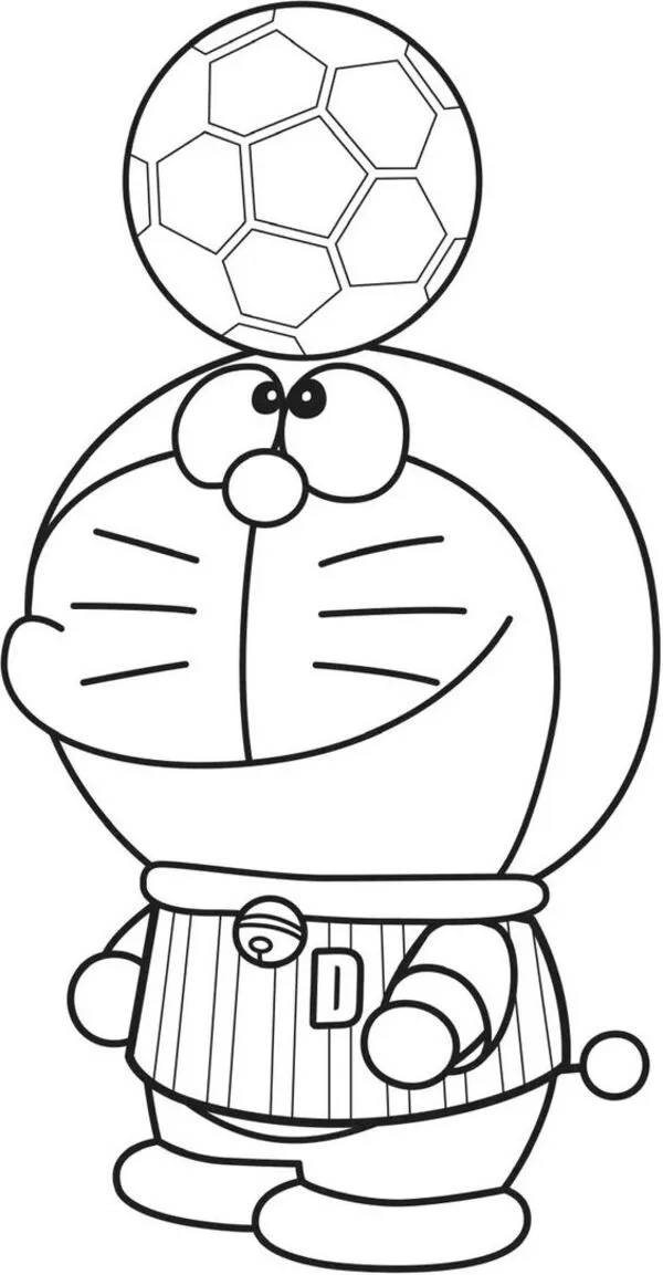  hoạt hình tô màu doraemon