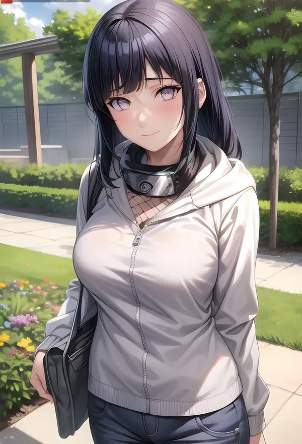 Hyuga Hinata đeo túi