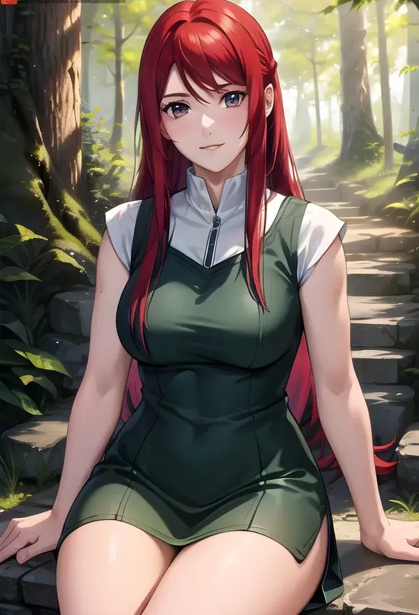 Kushina Uzumaki vườn cây