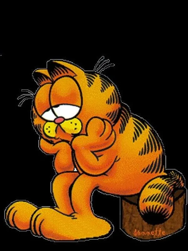 mèo garfield buồn 