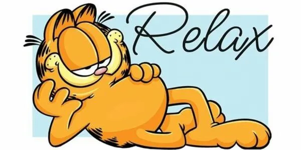 mèo garfield relax