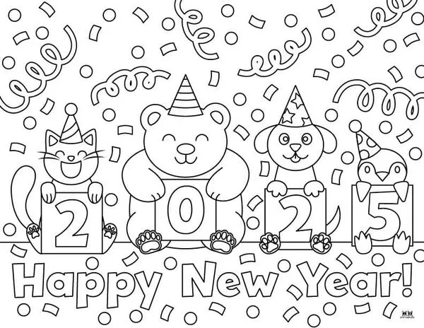 tranh tô màu tết