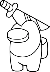 tranh tô màu among us