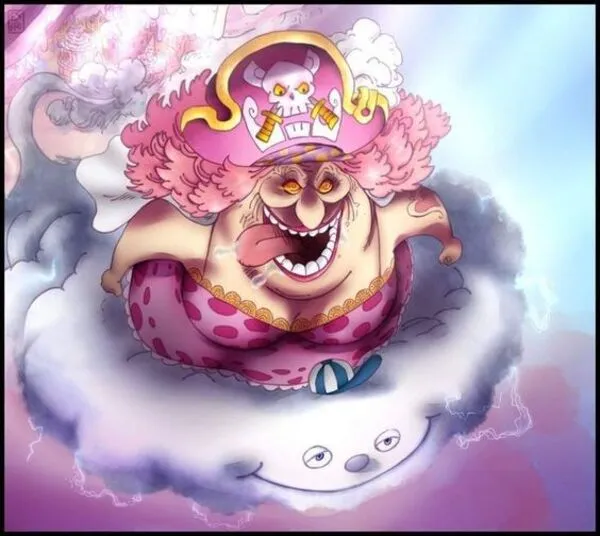 big mom đôi mắt sắc lẹm 