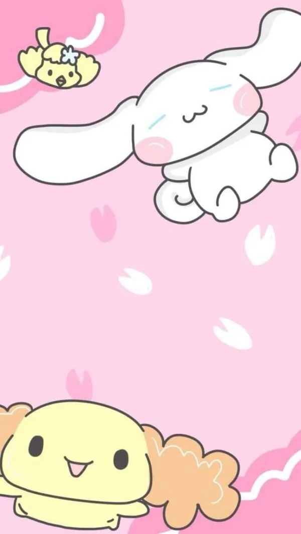 cinnamoroll hình nền cute nền hồng 