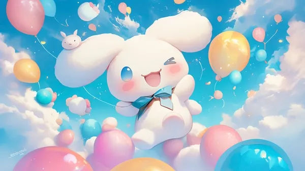 cinnamoroll hình nền máy tính 4k