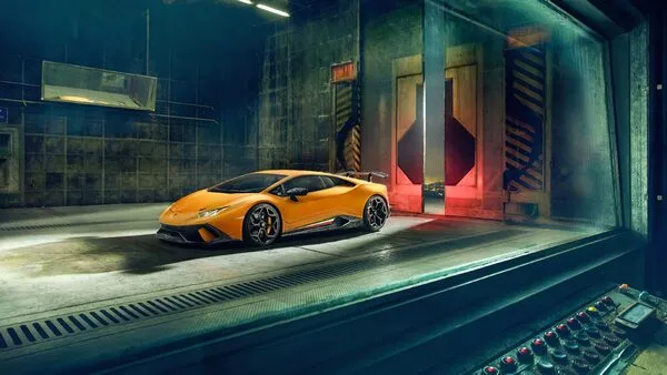 hình nền lamborghini 4k màu cam 