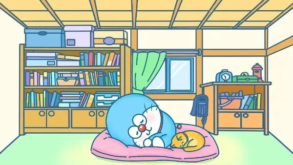 hình nền doraemon cute đang ngủ 