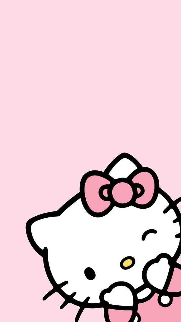 hình nền màu hồng nhạt hello kitty