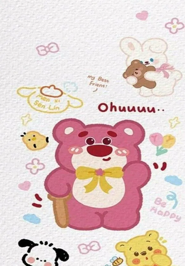 lotso hình nền gấu dâu đẹp nhất 