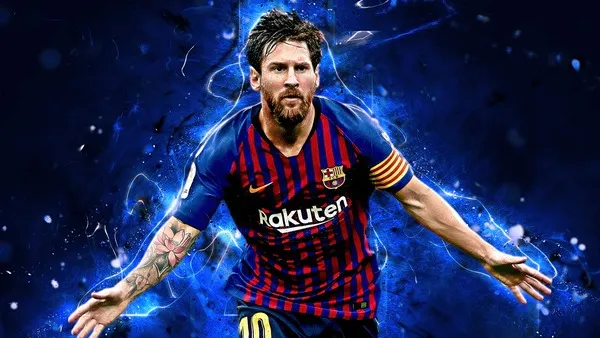 messi hình nền siêu thực 