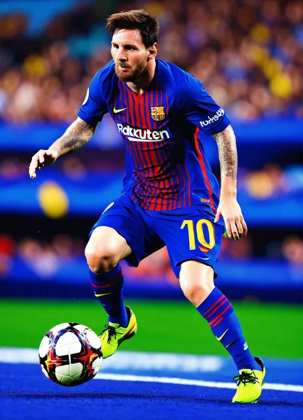 messi hình nền trong trận đấu 