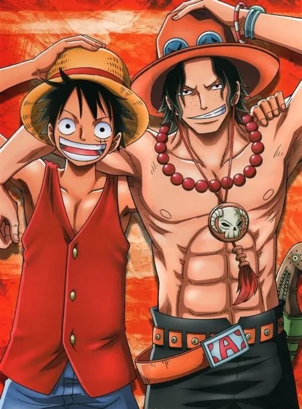 portgas d ace one piece cùng luffy