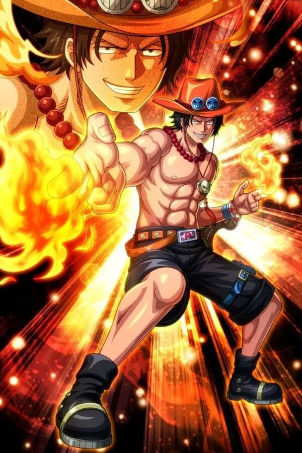 portgas d ace one piece cơ bắp