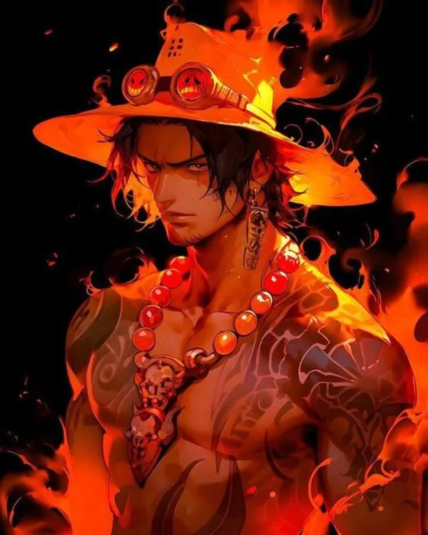 portgas d ace one piece và ngọn lửa rực cháy 