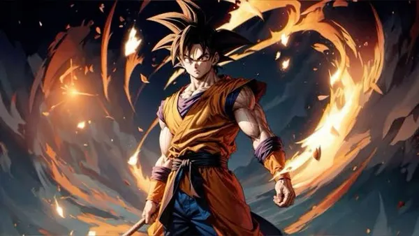 hình nền goku ấn tượng 