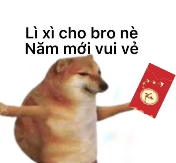 meme tết chó cheems