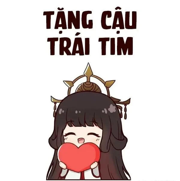 meme tình yêu tặng cậu trái tim 