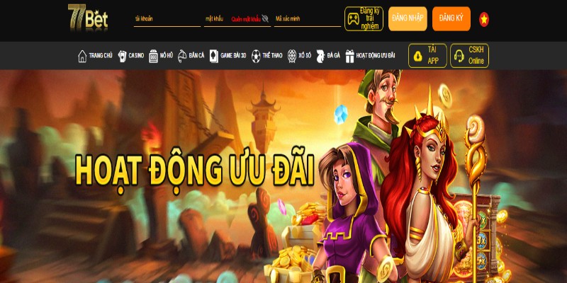 Ưu điểm khi đăng ký 77Bet để chơi game?