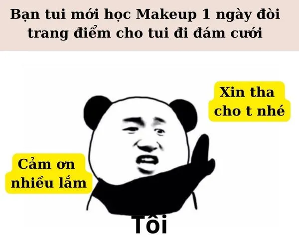 meme cảm ơn gấu trúc có chữ 