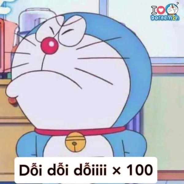 meme dỗi doraemon 