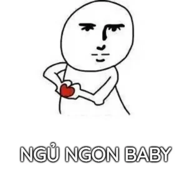 meme ngủ ngon baby