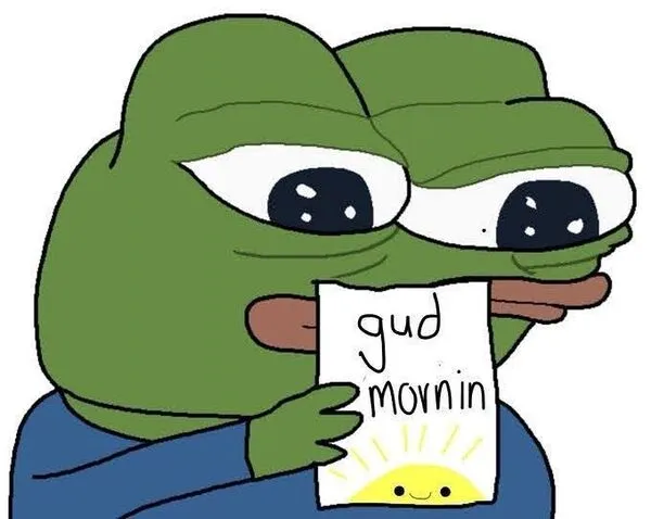 meme pepe good morning 