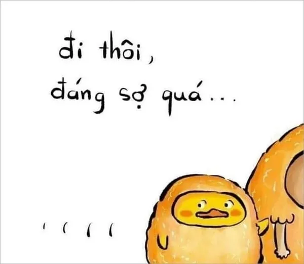 meme sợ hãi chú vịt 