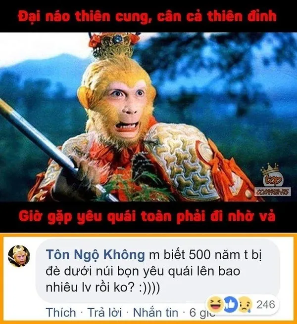 tôn ngộ không meme đại náo thiên cung 