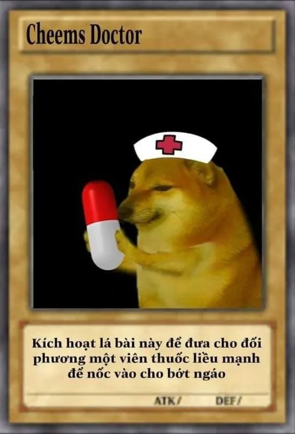 lá bài meme cheems doctor 