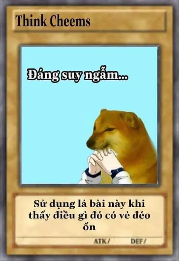 lá bài meme đáng suy ngẫm 