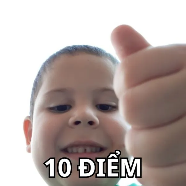 meme 10 điểm bé trai 