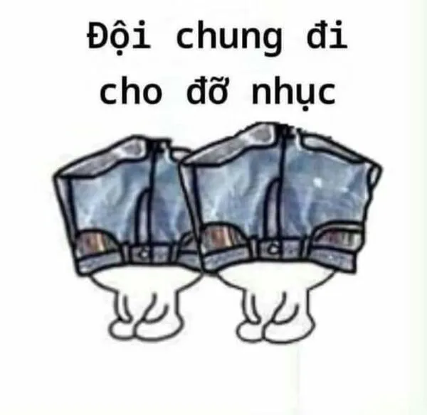 meme đội quần cho đỡ nhục 