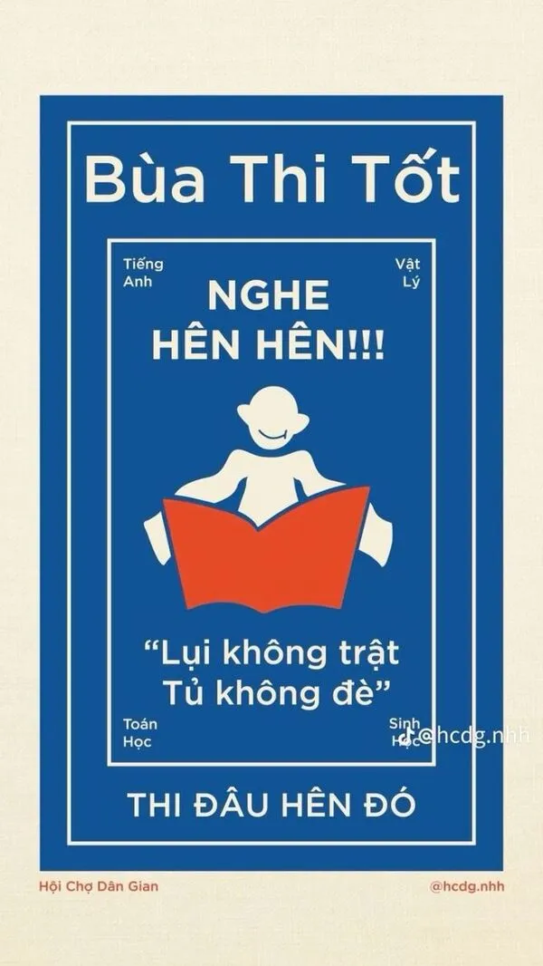 meme học bài bùa thi tốt 