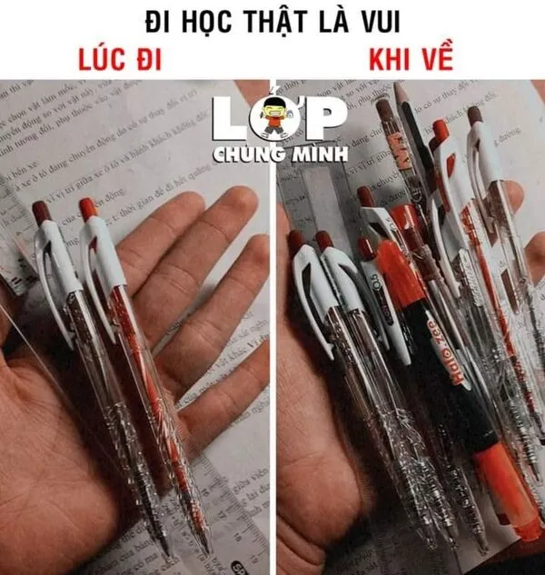 meme học bài 