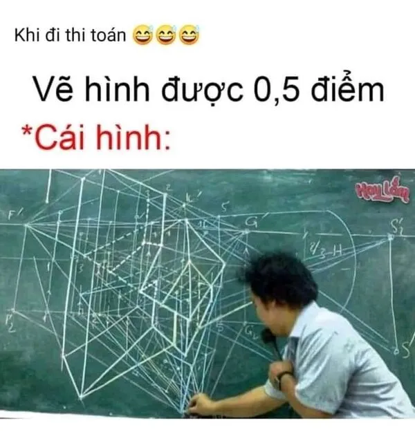 meme học bài vẽ hình toán học 