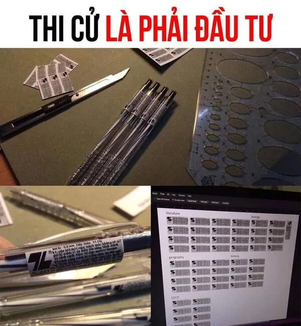 meme học bài 