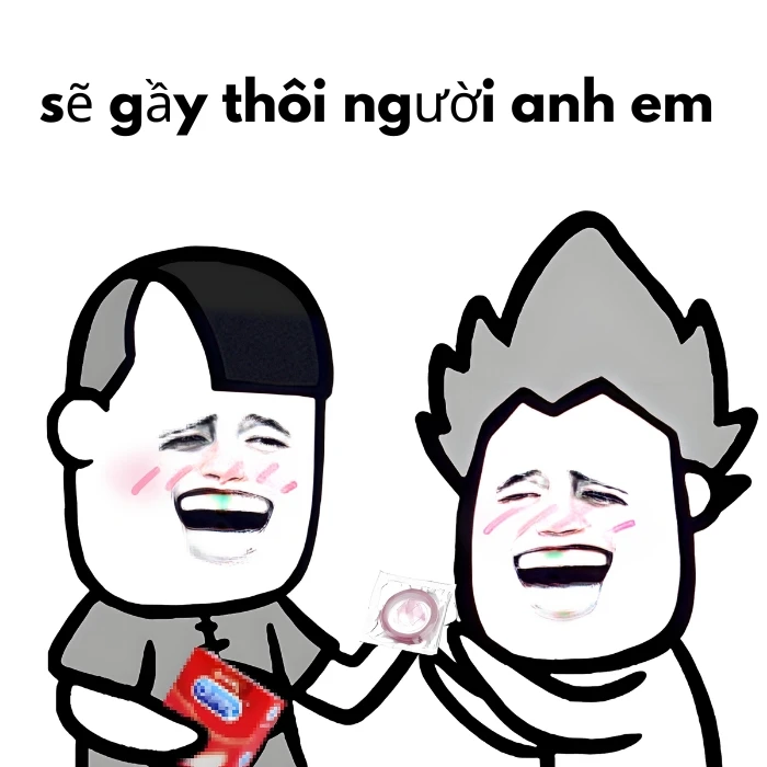 chế hình meme sẽ gầy