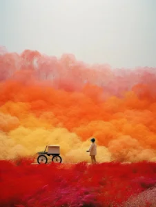 Hình nền màu da cam chill chill