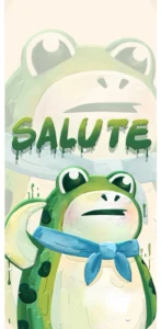 ảnh nền con ếch mặc áo cute