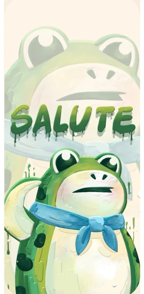 ảnh nền con ếch mặc áo cute