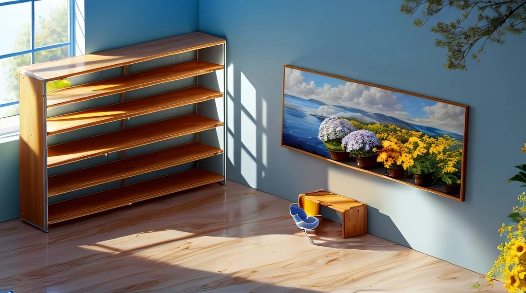 hình nền kệ sách cho desktop 3d