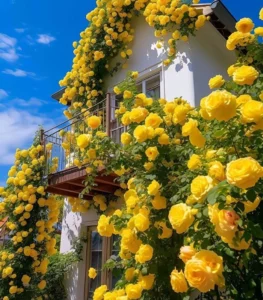 hoa hồng vàng hoang dại