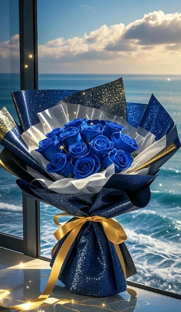 hoa màu xanh dương đậm