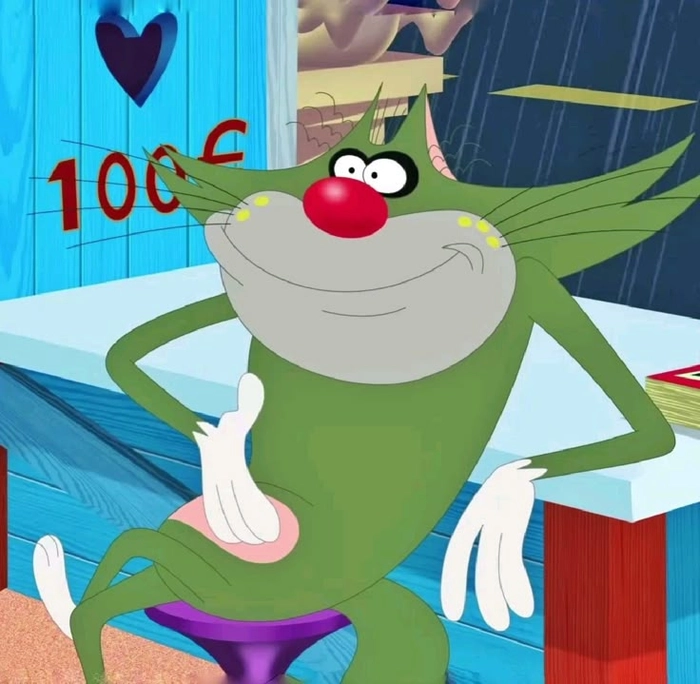 Ảnh Jack Oggy ngồi bần thần