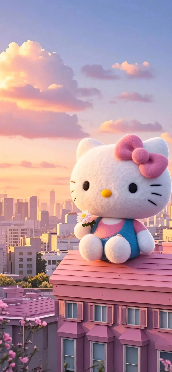Ảnh hello kitty cute dùng làm nền