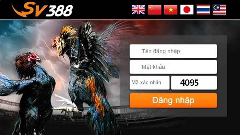 Hình ảnh giao diện nhà cái SV388 với các chương trình khuyến mãi đá gà hấp dẫn.